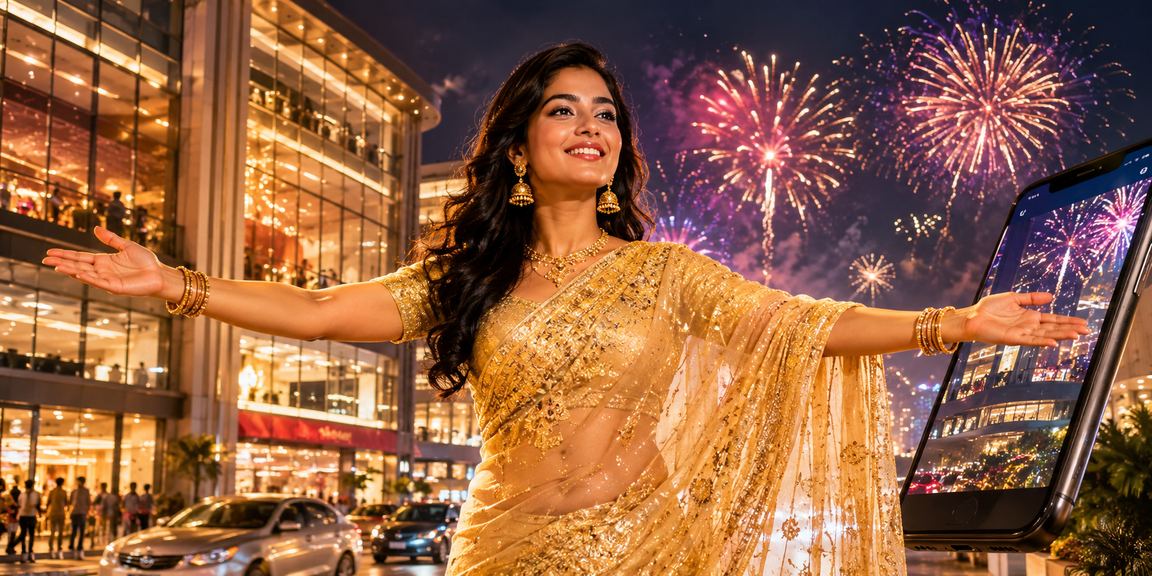 কুমিল্লায় শাড়ি পরা একজন বাংলাদেশি নারী মোবাইল ক্যাসিনোতে পেমেন্ট করছেন