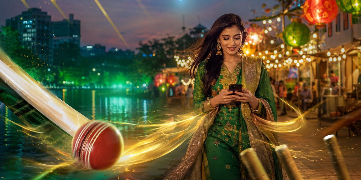 ঢাকায় পহেলা বৈশাখে একজন ব্যবহারকারী আনন্দময়ভাবে ক্রিকেট বেটিং উপভোগ করছেন