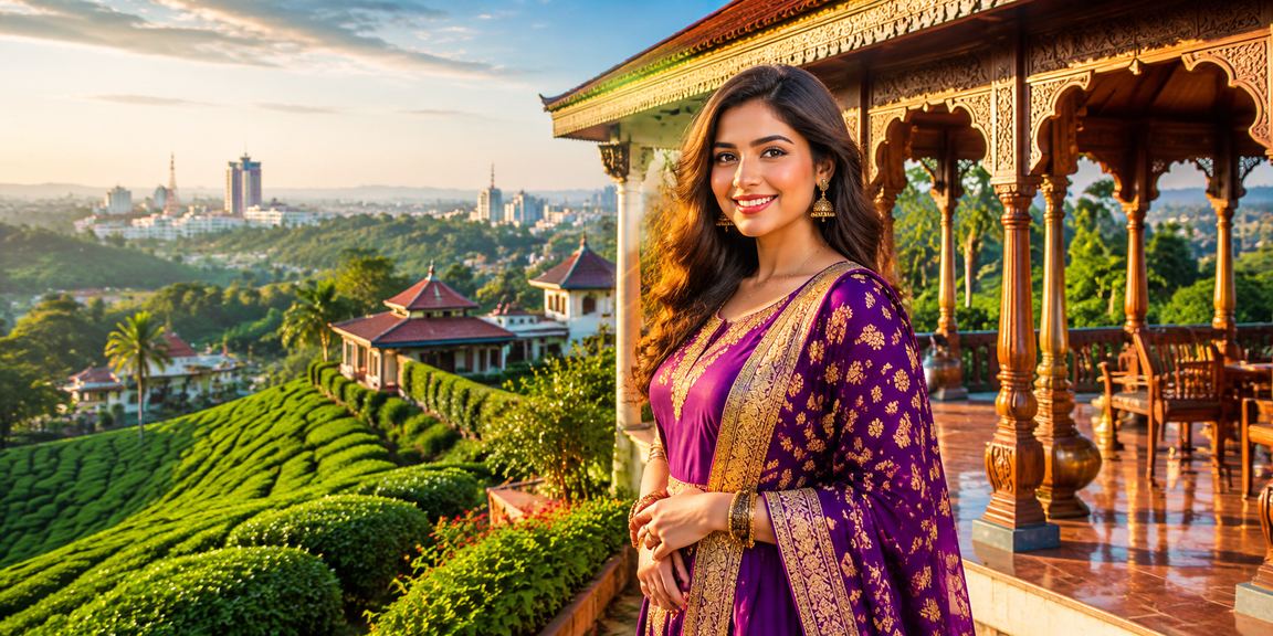 সিলেটের চা বাগানে মোবাইলে পেমেন্ট করছেন একজন ব্যবহারকারী